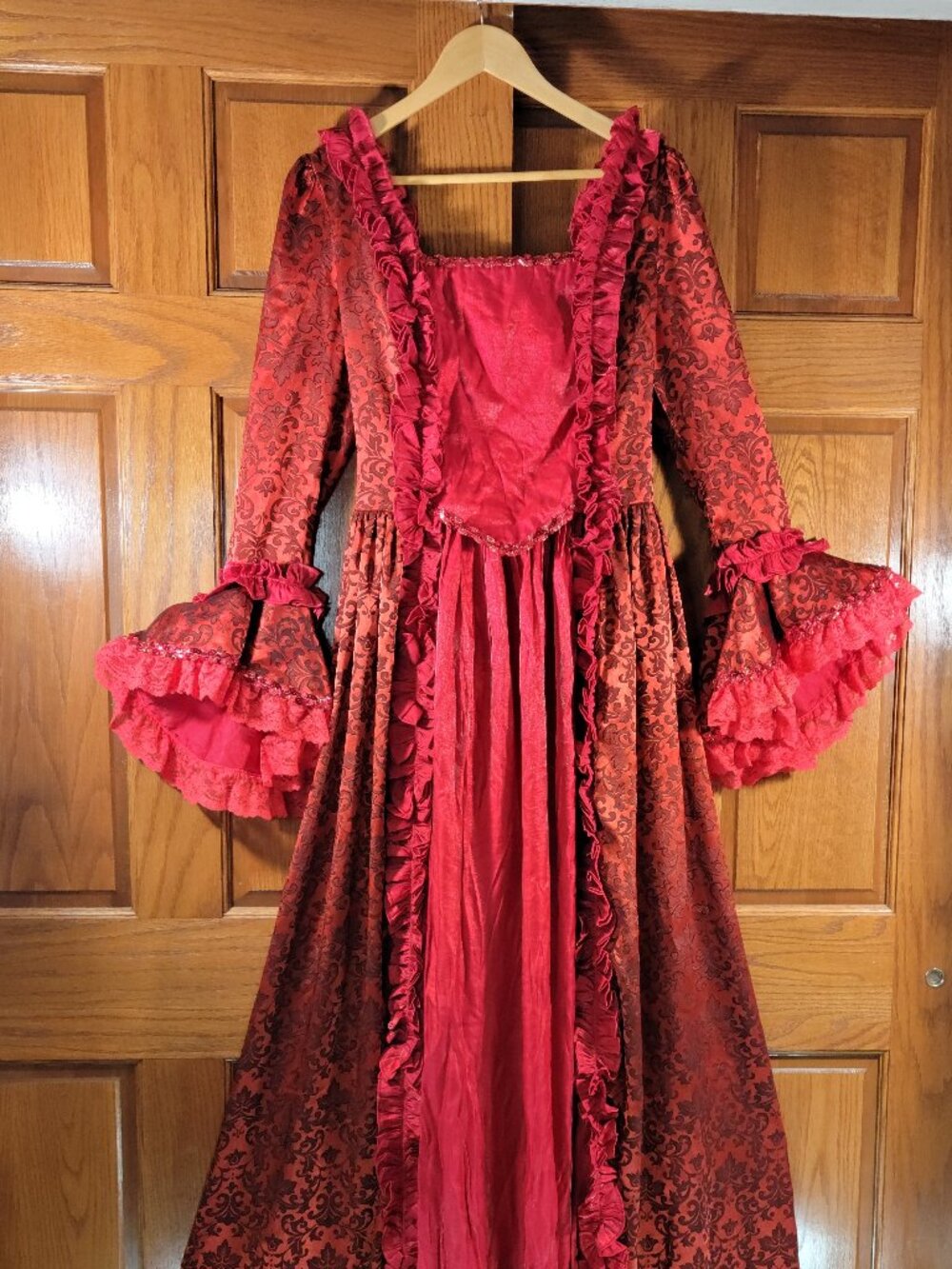 Vtg Von Lancelot Gothic Renaissance or Victorian Style Costume Dress Gown AS IS